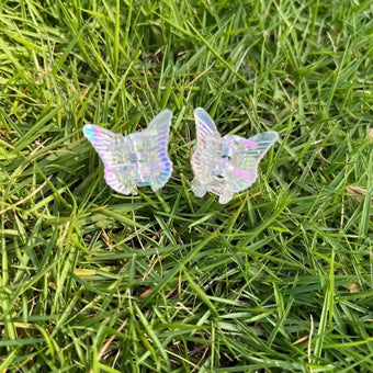 Holographic Butterfly Hairclips