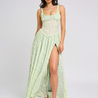 Ulissa Light Green Maxi Dress - Miss Circle