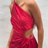 Nour Scarlet Red Dress - Sonya Moda