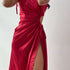 Nour Scarlet Red Dress - Sonya Moda
