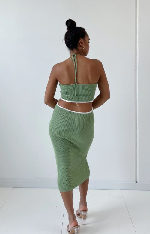 FOR SALE Allura Midi Green - Kameli Boutique