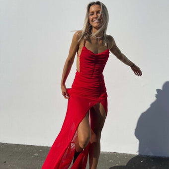 Follie Gown Red - Michael Costello
